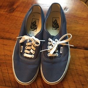 Blue Size 8.5 Lace-Up Vans